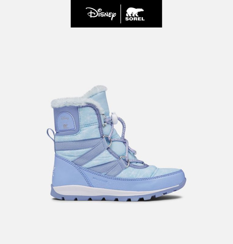 Kids Snow Boots Blue - Sorel Disney X Youth Whitney™ Short Frozen 2 –Elsa Edition - 428-GHTBRD